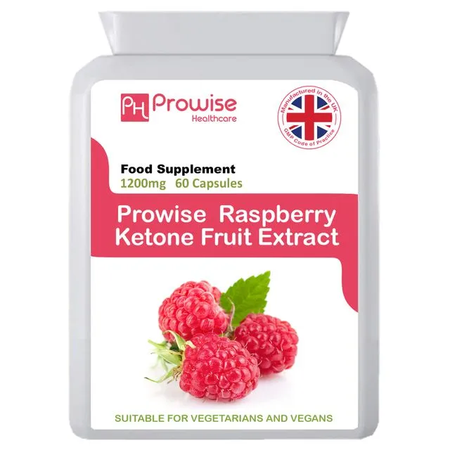 Raspberry Super Strength 60 Capsules | Suitable For Vegetarians & Vegans by Prowise Healthcare