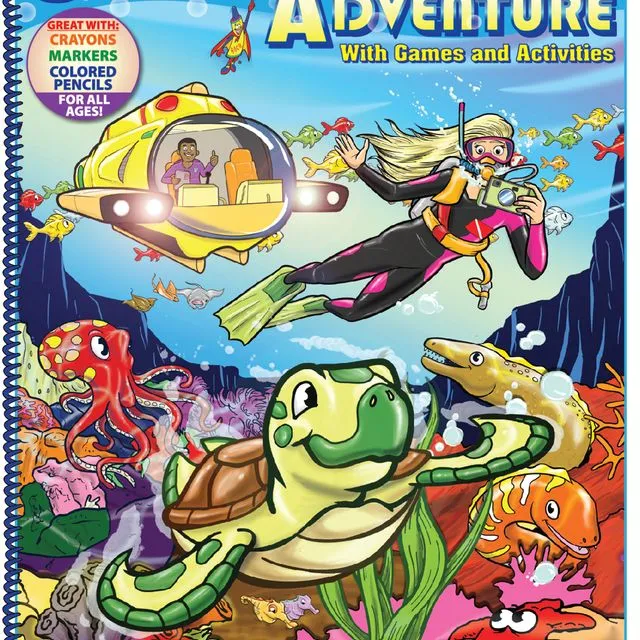 Underwater Adventure (12 Pack) Really Big Coloring Book 17.5 x 22.5 inches