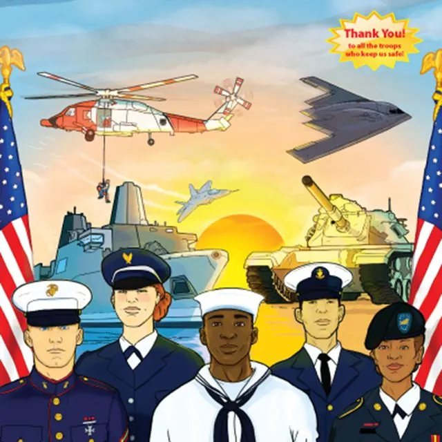 United States Armed Forces Travel Tablet Coloring Book (12 Pack)