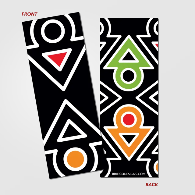 Bookmark • Arrow • Black, Green, Orange - Pack of 6