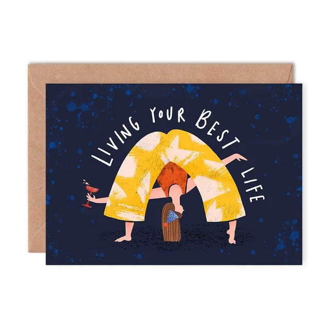 Living Your Best Life Single Greeting Card (Case of 6)