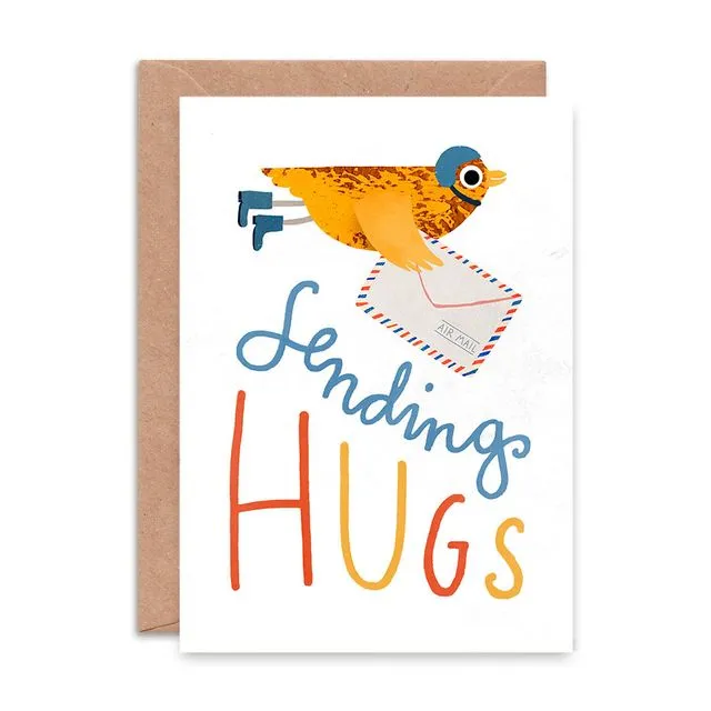 Sending Hugs Single Greeting Card (Case of 6)