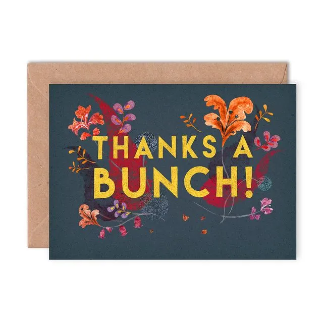 Thanks a Bunch Single Greeting Card (Case of 6)