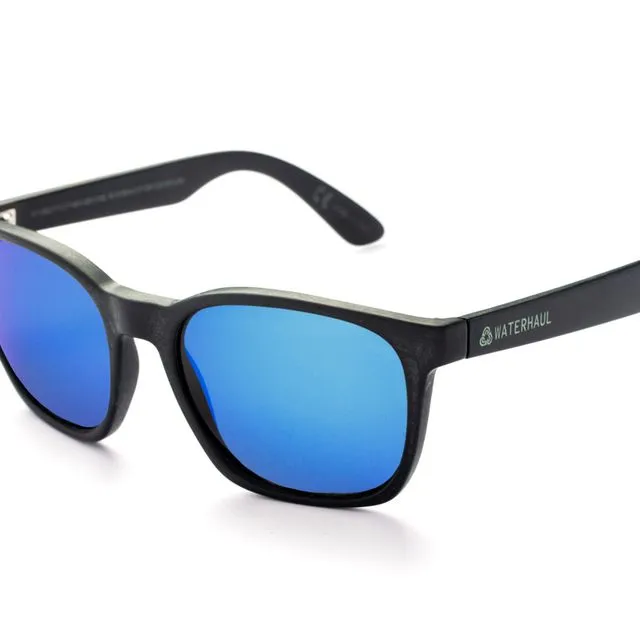 Recycled Fishing Net Sunglasses | Fitzroy | Blue Mirror polarised mineral glass lens