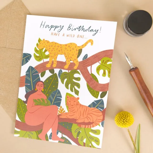 Wild Woman 'Happy Birthday' Card