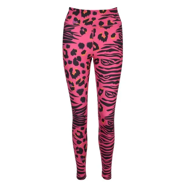 Crouching Tiger, Hidden Leopard Animal Print Eco-Friendly Yoga Pants