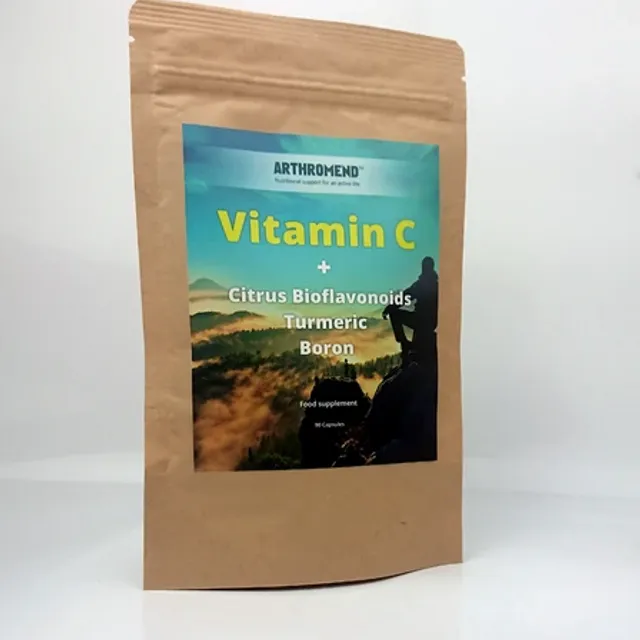 Arthromend™ - Vitamin C with Bioflavonoids, Turmeric & Boron Compostable Pouch (90 Capsules)