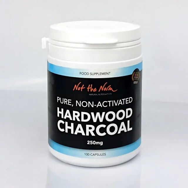 PURE, NON-ACTIVATED HARDWOOD CHARCOAL (Formerly 'TOXIN BUSTER') Tub (100 Capsules)