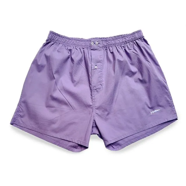 Lilac boxer shorts