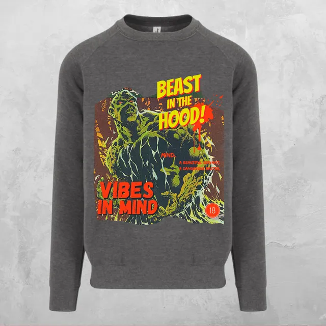 Beast in the Hood Sweater | Charcoal