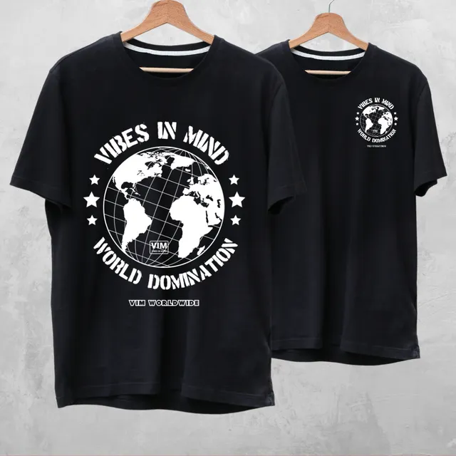 World Domination T-Shirt | Black