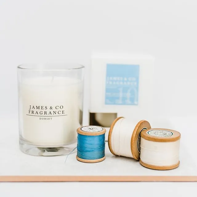 No. 10 Cotton Glass Candle 35 hours burn time
