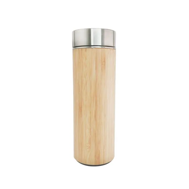 Bamboo Thermos Infuser 500 ml | Eco-friendly