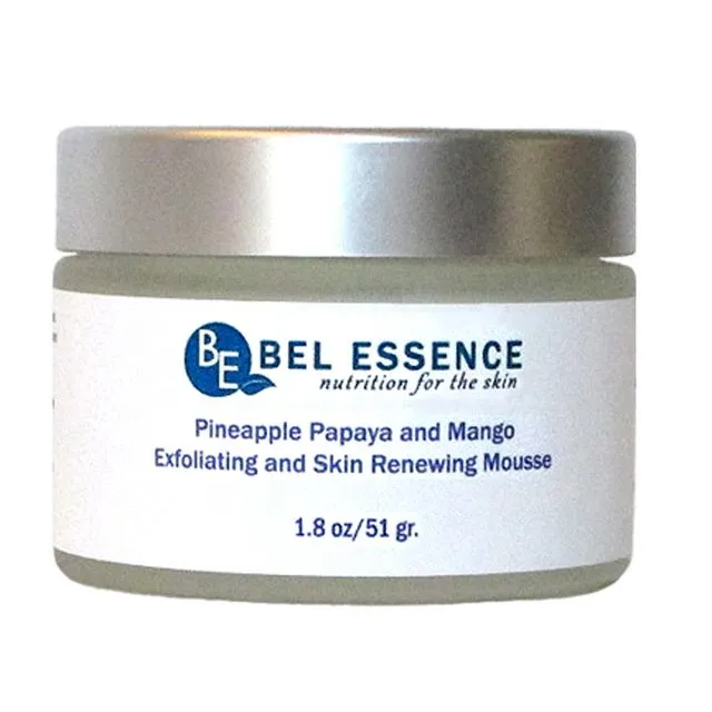Pineapple, Papaya and Mango Exfoliating and Skin Renewing Mousse - Firms Skin, Reduces Discolorations