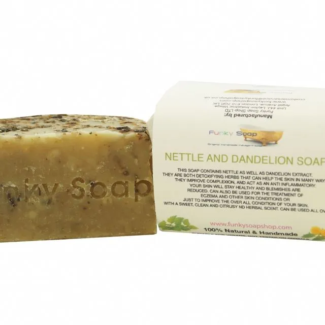 Nettle And Dandelion Soap, Natural & Handmade, Approx 65g