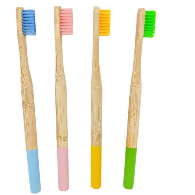 Bamboo Adult Toothbrushes | Coloured & eco-friendly