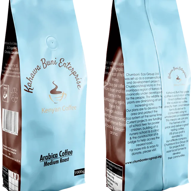 100% Arabica Kenyan coffee, course ground 1000g