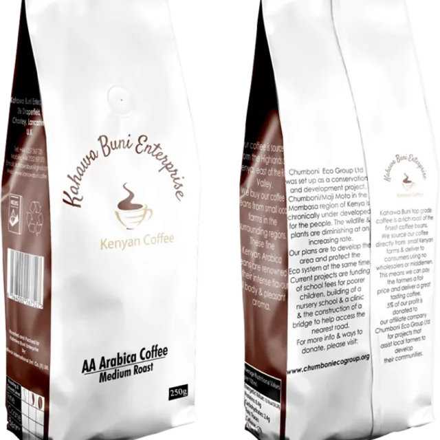 AA grade Kenyan coffee, beans 250g