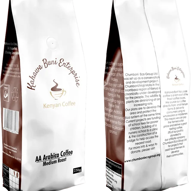 AA grade 100% Arabica Kenyan Coffee course ground 250g