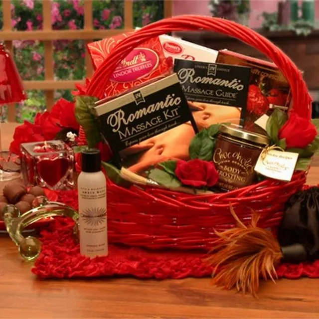Romantic Massage Romance Valentine Gift Basket