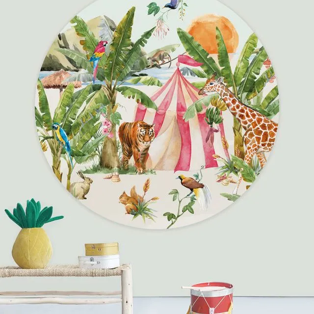 Creative Lab Amsterdam Circus in the Forest Wallpaper circle 95 cm diameter