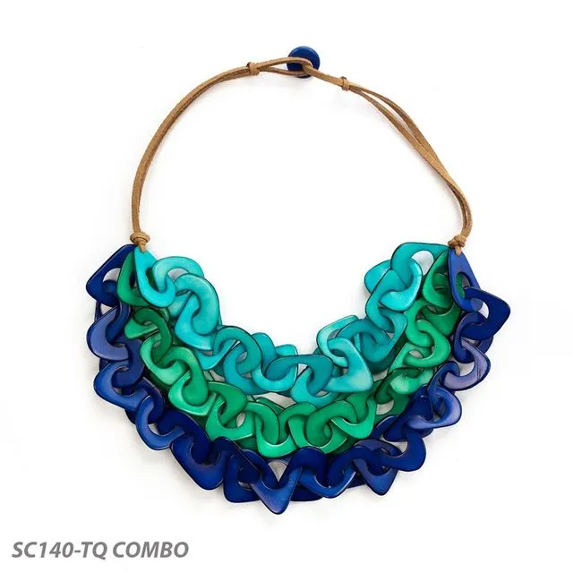 SC140-TQ COMBO Vero Necklace Turquoise Color Combo