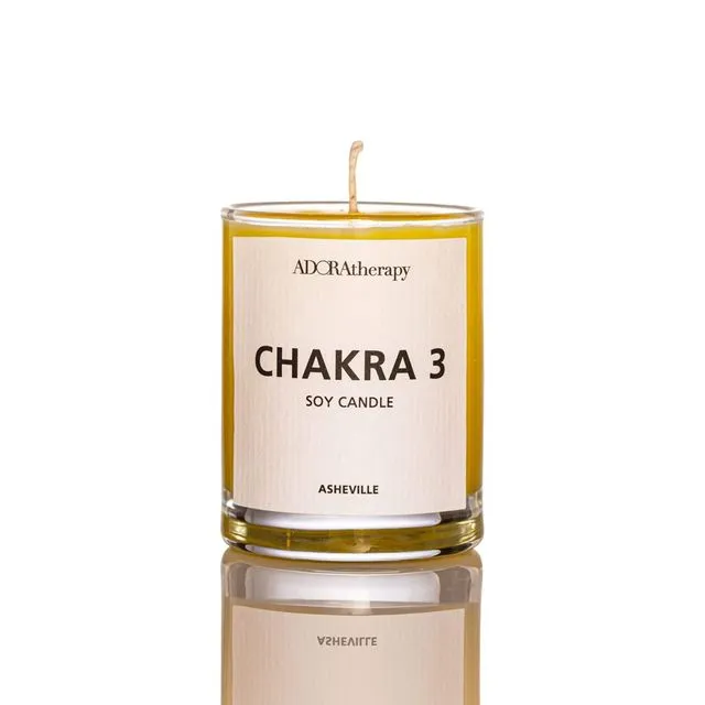 Adoratherapy Solar Plexus Chakra Meditation Candle