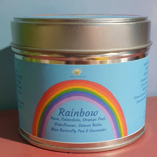 Rainbow Tea Tin - Organic Loose Leaf Herbal Tea, Magic Colour Changing Tea that kids love!