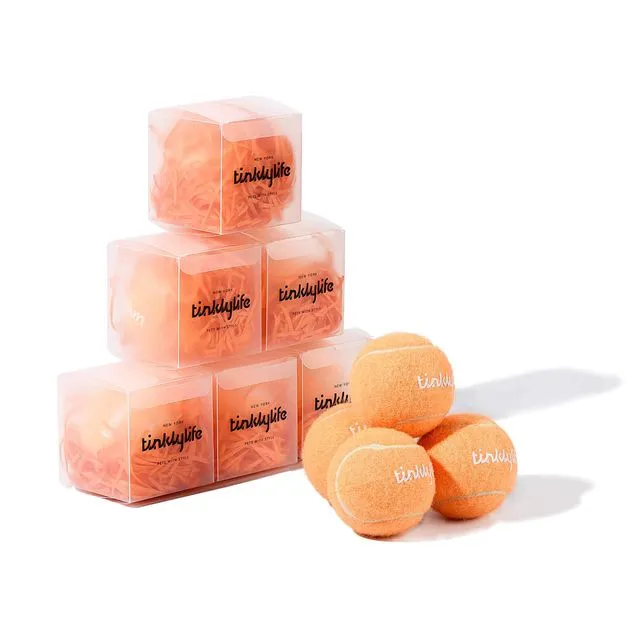 Tinklylife Tennis Ball Dog Toy 1 Pack - Orange