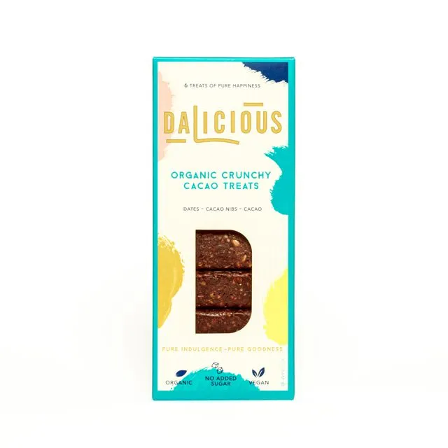 Dalicious organic treats- Crunchy Cacao Pack of 12