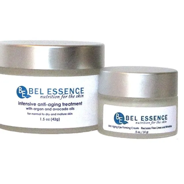 Anti Aging Face Cream Moisturizer for Normal to Dry and Mature Skin and Skin Firming Eye Cream Duo