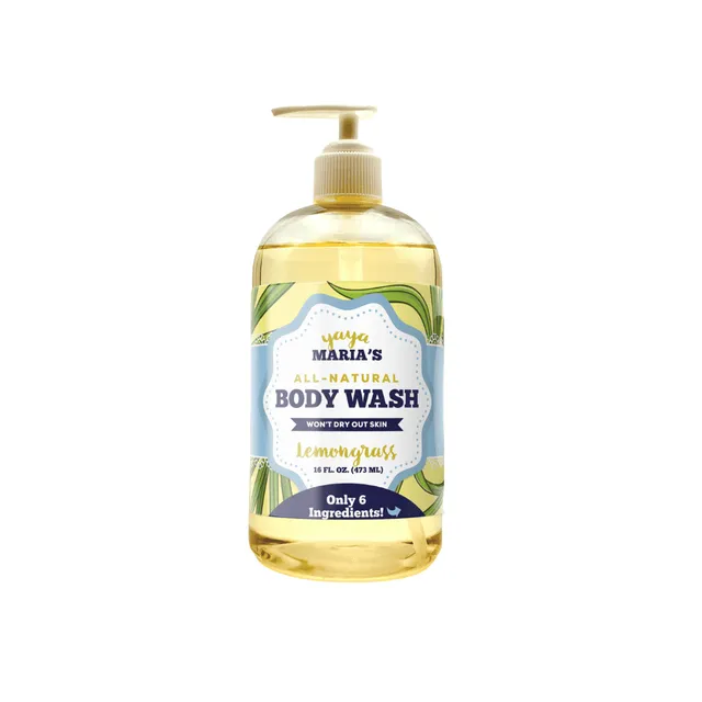 Natural Lemongrass Body Wash 16 FL OZ (473 ml)