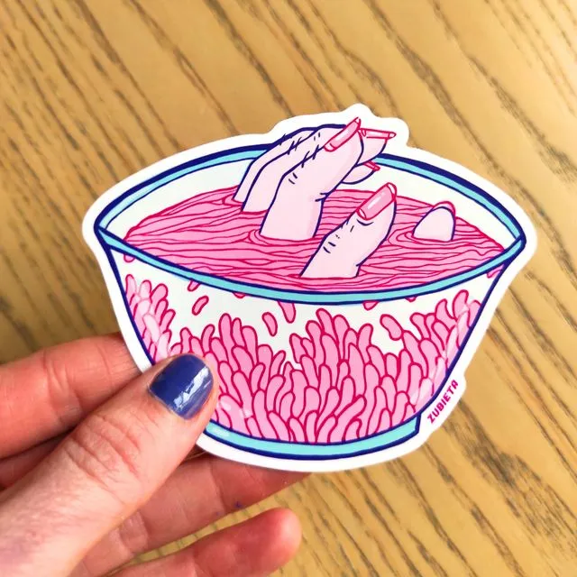 Finger Ramen Surreal Sticker by Zubieta