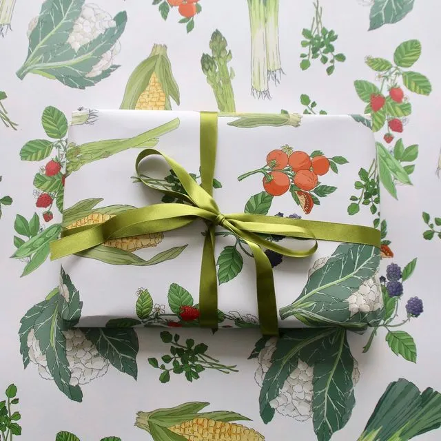 Vegetable Party Gift Wrap (A4)