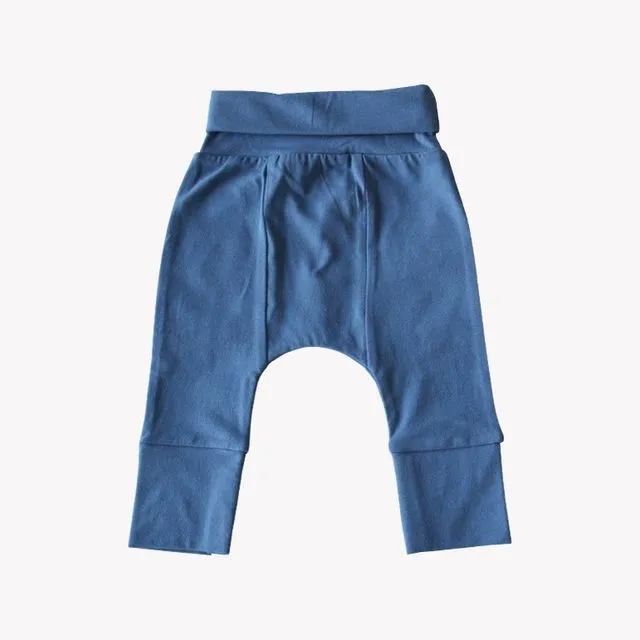 'Grow With Me' Harem Pants - Midnight - 6-12 Months