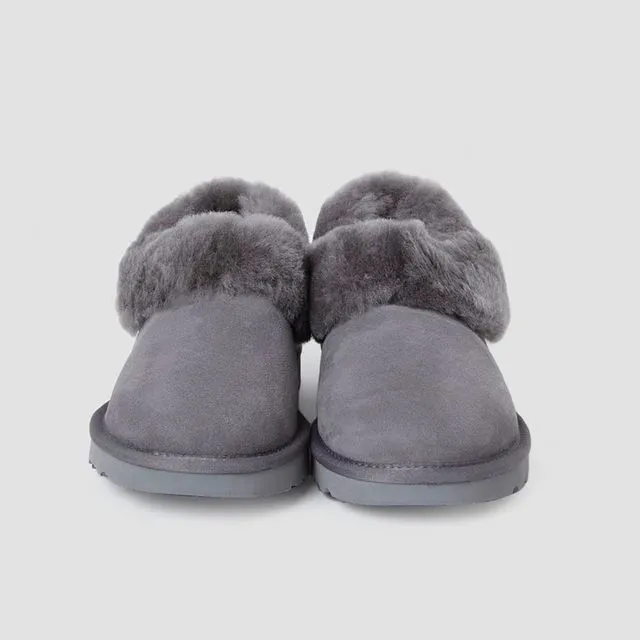 Fluffy Slip-on Snow Boots - GREY