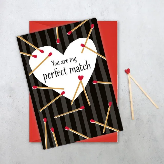 Love card: you're my perfect match
