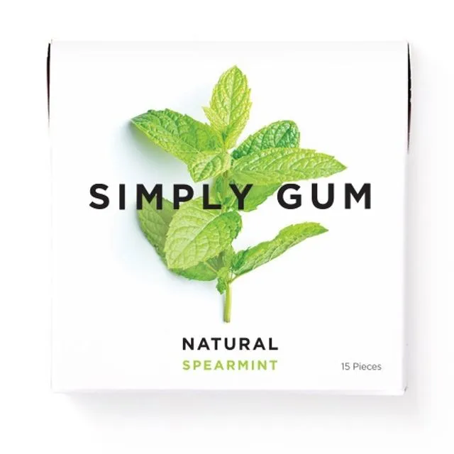 Spearmint Natural Chewing Gum