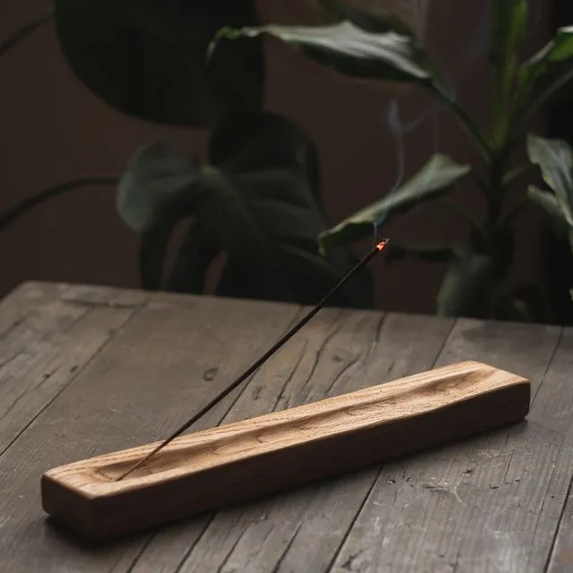 @EARTHWINDESIRE upcycled wood handmade incense stick holder_LARGE