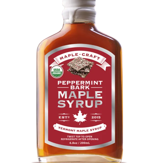 Maple Craft Peppermint Bark Maple Syrup (Organic) 200ml - Pack of 12