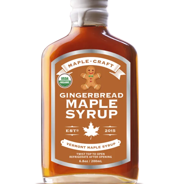 Maple Craft Gingerbread Maple Syrup (Organic) 200ml - Pack of 12