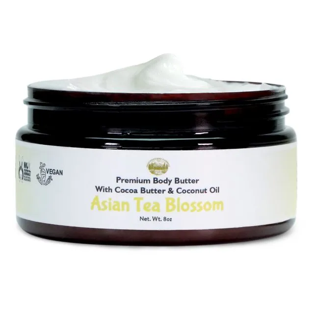 Asian Tea Blossom - Body Butter - 8oz with Natural Essential Oils- Case of 12