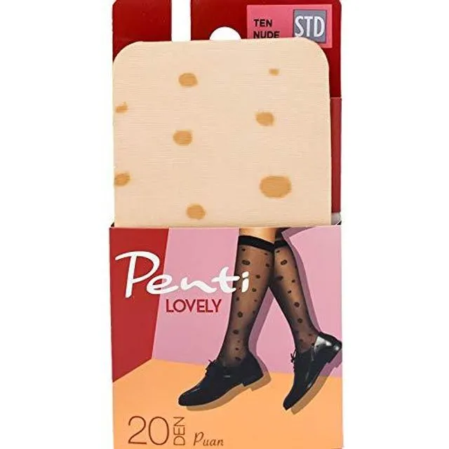Penti Dotted Ankle Highs Socks - Nude