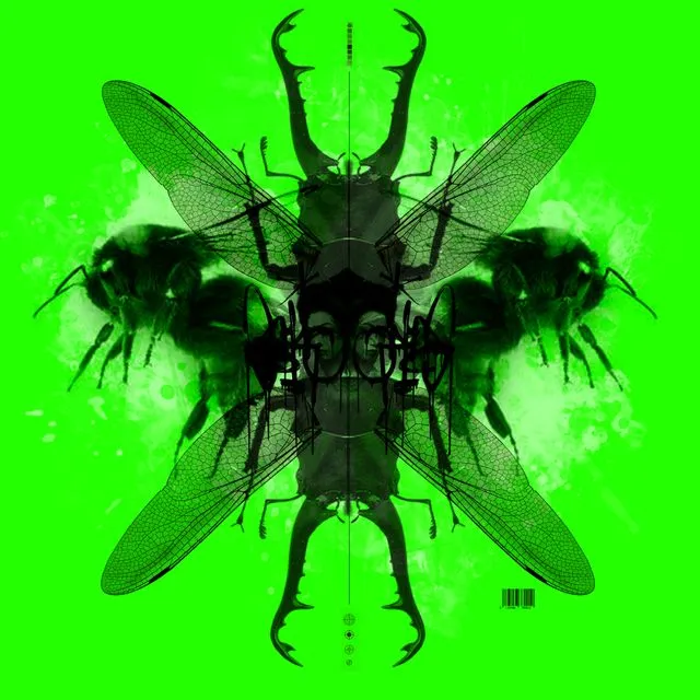Bugs Green Print