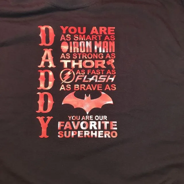 Daddy Superhero T-shirt