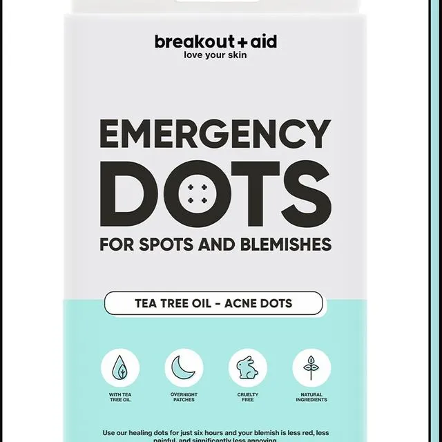 Emergency dots for spots and blemishes with tea tree oil