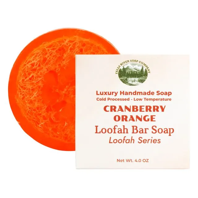Cranberry Orange - Natural Luffa Soap Bar - Case of 12