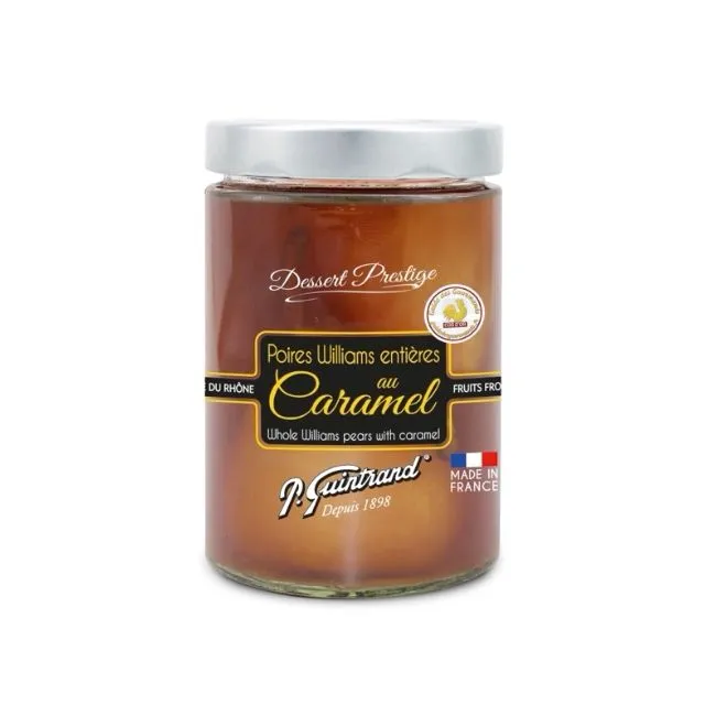 Poires Williams entières au caramel PG 580 ml (jar) (Pack of 8)