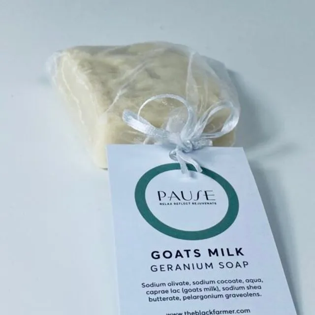 Goats Milk Geranium Bar of Soap By Pause