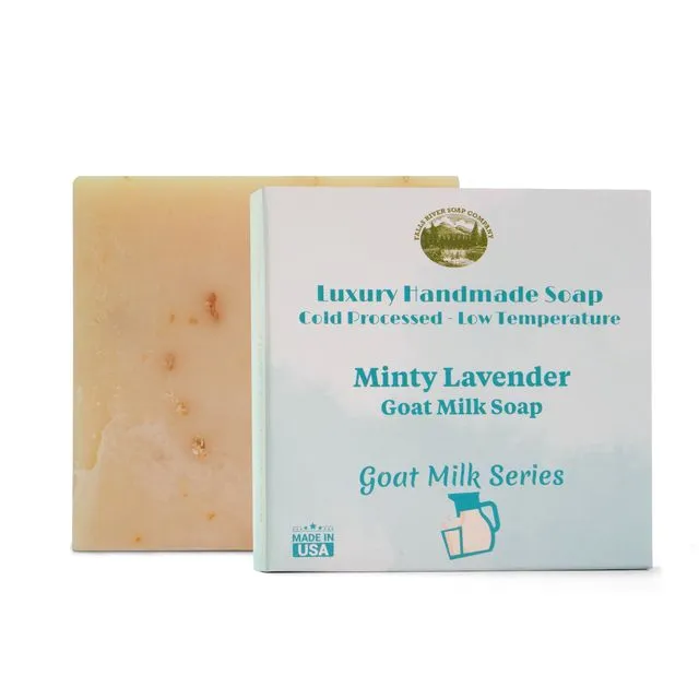 Minty Lavender - Goat Milk Soap Bar - 5 Oz -Case of 12